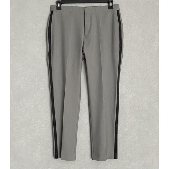 Alfani Men's 32x30 Tuxedo Pant Slim Fit Stretch Grey w/Black Stripe NEW - Picture 2 of 10